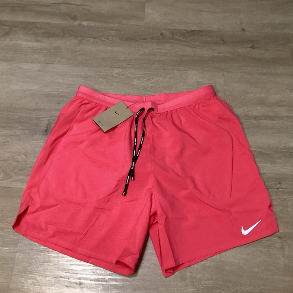 NWT Nike Stride 7" Brief-Lined Mens Sz L Running Shorts CJ5459-629 Aster Pink